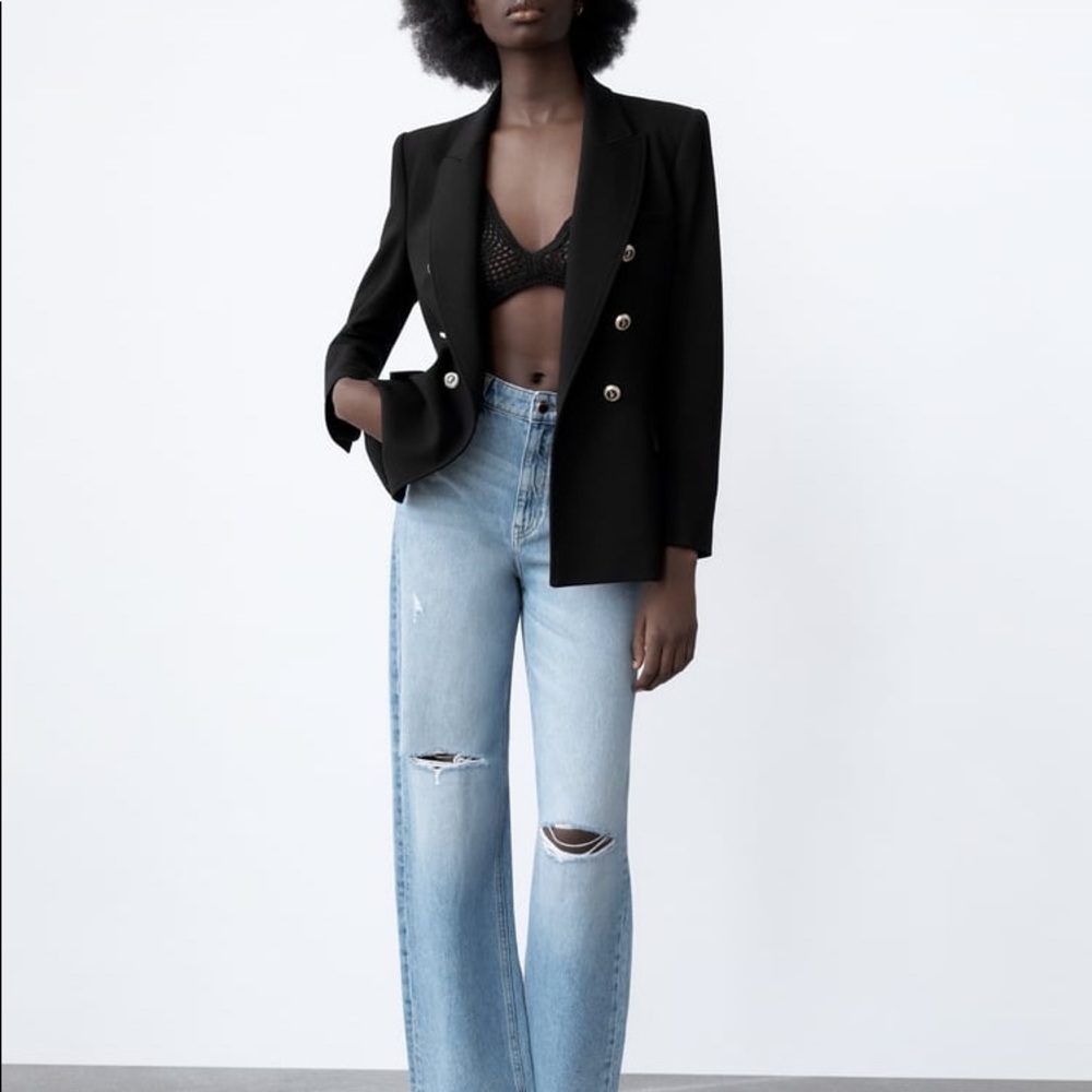 NWT ZARA Black Tailored Blazer